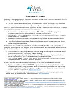 Florida Teacher Salaries Talking Points